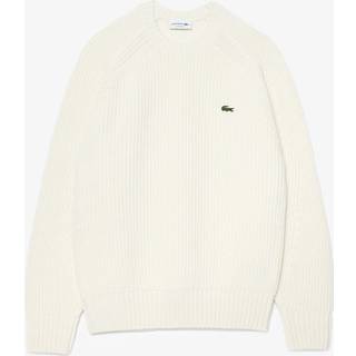 Lacoste Crew Neck Knit Jumper Cream