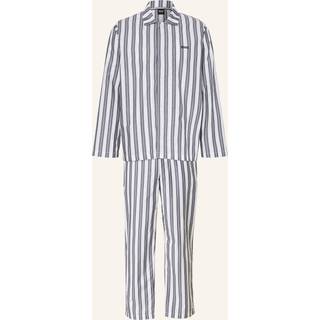 BOSS pyjamassæt i hvid med sorte striber til herre
