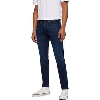 BOSS Taber Tapered Fit Dark Wash Jeans Navy