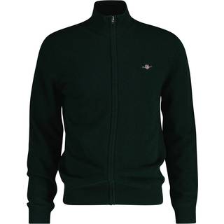Extrafine Lambswool Zip Cardigan, Tartan Green, 3XL