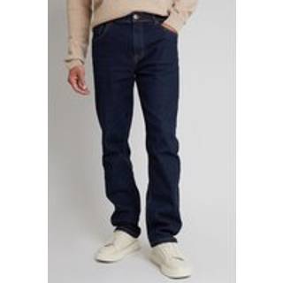 Threadbare Threadbare Navy Blue Long Straight Fit Jeans With Stretch