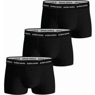Björn Borg Cotton Stretch Trunk 3-pack Sort, XXL