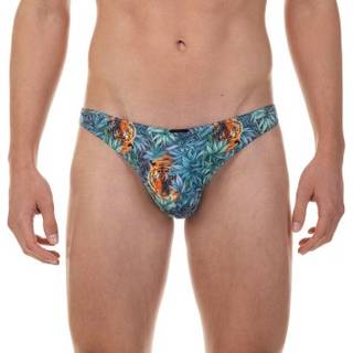 bruno banani Herren String grün Geprintet - grün