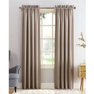 Sun Zero Barrow Energy Rod Pocket Curtain Single Panel