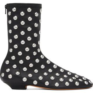 Khaite Apollo studded leather booties - black - EU 40