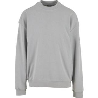 Urban Classics Light Terry Crew Sweater - XL - lightasphalt