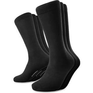 FreeFeel | 3-Pak Sorte Bambus Crew Sokker