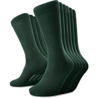 FreeFeel | 6-Pak Olivengrønne Bambus Crew Sokker