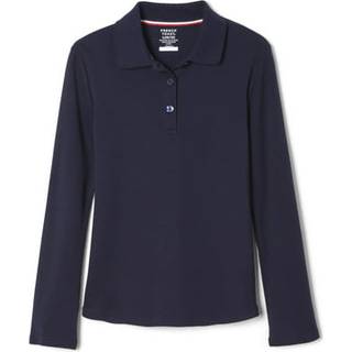 French Toast Girls Size 'Uniform Long?rmet polo med Picot Collar (Standard & Plus) Navy 18/20 Plus
