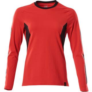 MASCOT ACCELERATE T-shirt, langærmet, signalrød/sort - 4XL