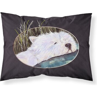 """" Caroline's Treasures SS8052Pillowcase Westie Moisture Wicking Fabric Standard Pillowcase Large Multicolor """"