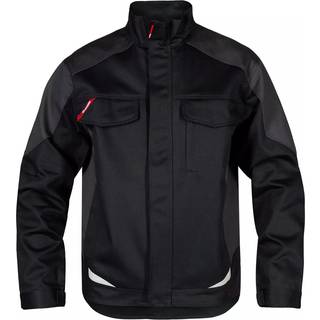 ENGEL Galaxy bomuld arbejdsjakke Sort/Antrazitgrå 1850-570 S