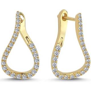 Valentina - Diamant øreringe i 14 kt guld med i alt fra 0,55 ct