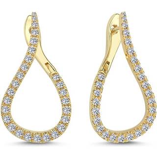 Valentina - Diamant øreringe i 14 kt guld med i alt fra 0,90 ct