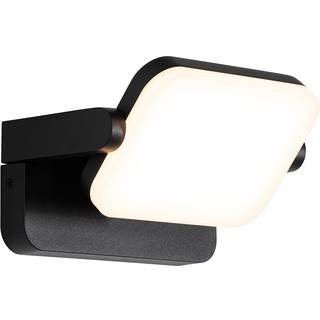 Udendørs væglampe sort inkl. LED justerbar - Kamile