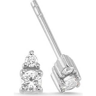 Petit - Brillantøreringe i 14 kt. hvidguld med i alt 0,25ct