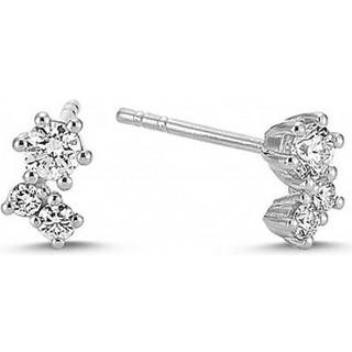 NURAN -Twinkle ørestikker i 14kt. hvidguld m. i alt 0,26ct.