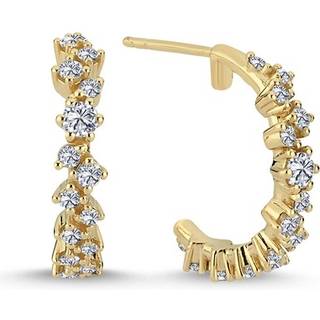 NURAN -Twinkle diamantøreringe i 14kt. guld m. i alt 0,75ct.
