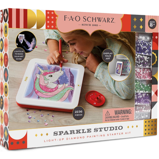 FAO Schwarz Diamond art - Glitter Enhjørning sæt (På lager i butik)
