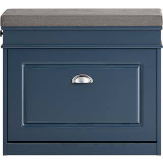 SoBuy Skobænk FSR82-K-B med skohylde og opbevaring