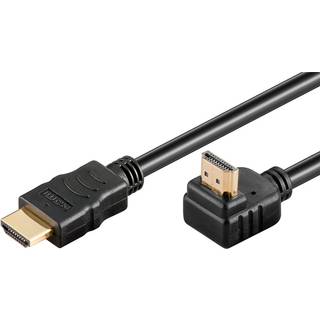 HDMI kabel med 90 graders vinklet stik | 5,00 meter | PRIS-MATCH