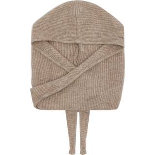 Soft Wool Balaclava A5983 - Almond Milk - GANNI - Beige One Size