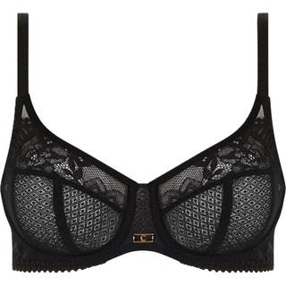 Chantelle Origins Lace Full Coverage Underwire Bra - Black - C 90