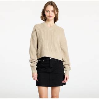 Calvin Klein Jeans - Beige - Chunky V-Neck Sweater - Medium