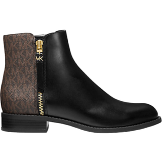 MK Britt Signature Logo Trim Ankle Boot - Brown - Michael Kors - EU 38