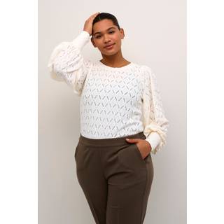 Kaffe Curve KCtina Bluse - Hvid - Str S - Damer