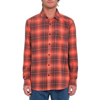 Volcom Caden Plaid Skjorte - S - bright red