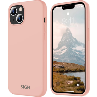 SiGN Liquid Silicone Cover til iPhone 15 plus - Lyserød