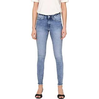 Only - Blå - Onlblush Mid Sk Ank Rw Dnm REA694 N - M/34