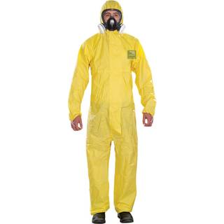 Microchem Alphatec 2300 Gul Coverall kemikaliedragt type 5B og 6B.  Antistatisk beskytter mod biologiske midler EN 14126