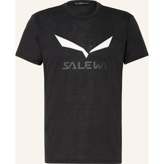 Salewa Solidlogo Dry T-Shirt Funktionsshirt Herrer størrelse 46 - S farve sort