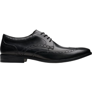 Clarks Clarks Black Leather Brandon Brogue Shoes