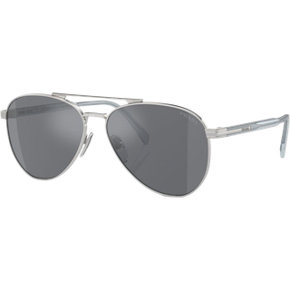 Prada Mand PR A58S 1BC175 Solbriller Stål Sølv Grå Pilot Normal Blitz