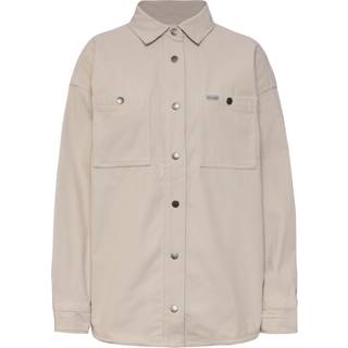 Columbia Women's Blue Point Creek Corduroy Shirt Jacket Skjorte Damer størrelse S farve hvid
