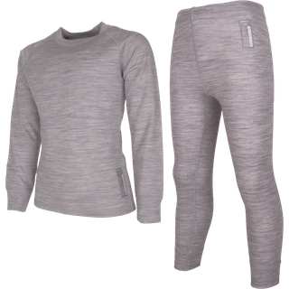 Merino Set JR Grey Melange (140)