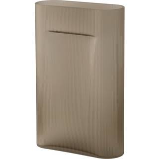 Muuto Ridge Vase H48,5 Taupe/Frostet Glas