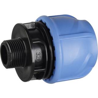 Gelia PEM-kobling af PP, lige, udv. plastgevind, reducerende 20xG15