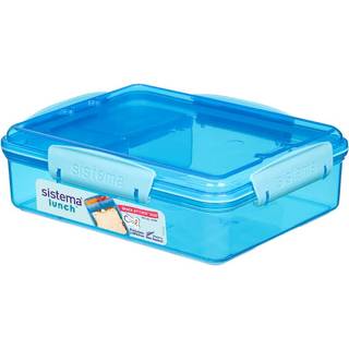 Sistema Snack Attack Duo madkasse, 975ml, blå