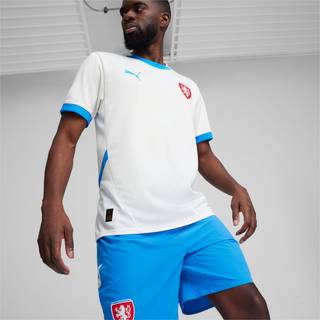 Men&#39;s Puma Czech Republic 2024 Away Jersey, White, Size 3XL, Sport - Ignite Blue - 3XL
