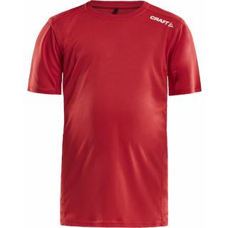 Craft 1907363 rush ss tee jr Børn / Sports T-shirt / T-shirt BRIGHT RED 146/152