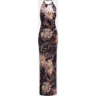 Etro Floral halterneck velvet gown - multicoloured - S