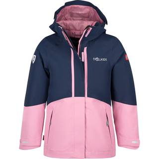 Trollkids Girl's Skanden 3in1 Jacket 3 i 1-jakke Børn størrelse 176 farve pink/blå