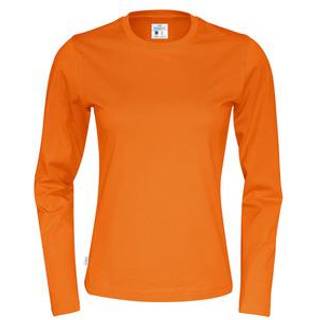Cottover 141019 T-shirt L/Æ dame Orange XS