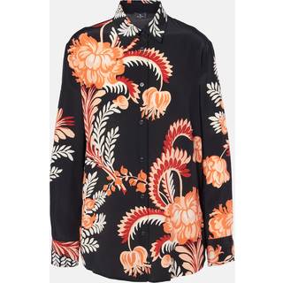 Etro Printed silk crÃªpe de chine blouse - black - XXS