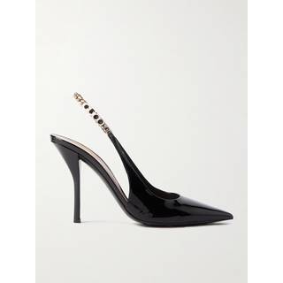 Gucci Gucci Signoria patent leather slingback pumps - black - EU 37