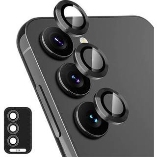 Samsung Galaxy S24 Hat Prince Kamera Linse Skærmbeskyttelse Hærdet Glas - Sort